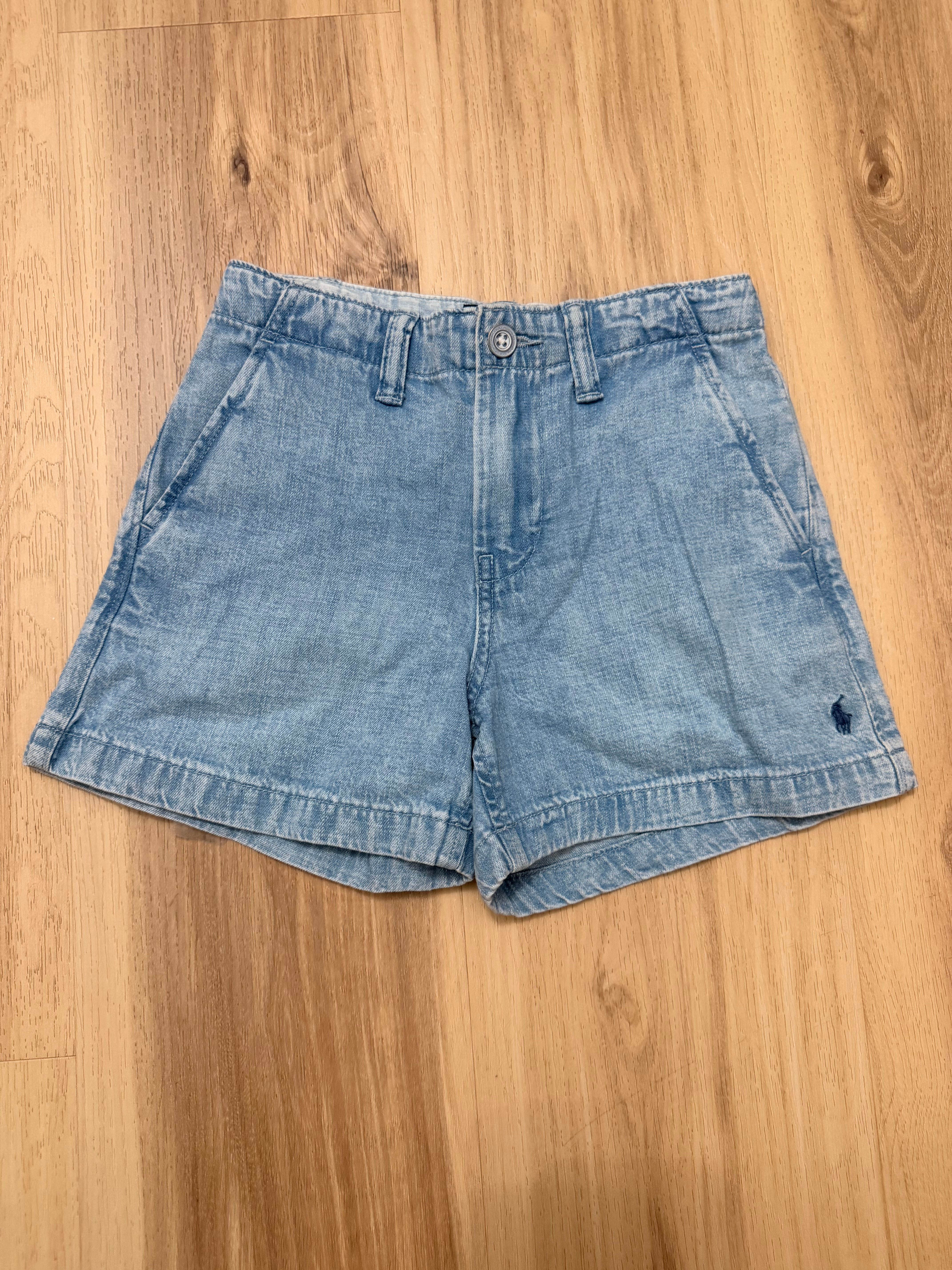 Polo Ralph Lauren Blue Jean Light Wash Girls Chino Shorts (Size 6x)