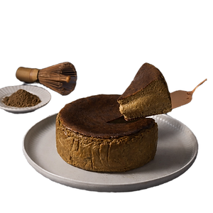 Hojicha Basque Cheesecake|ほうじ茶バスク風チーズケーキ