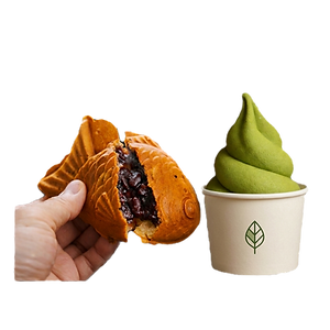 Taiyaki with Matcha Ice Cream l 鯛焼き