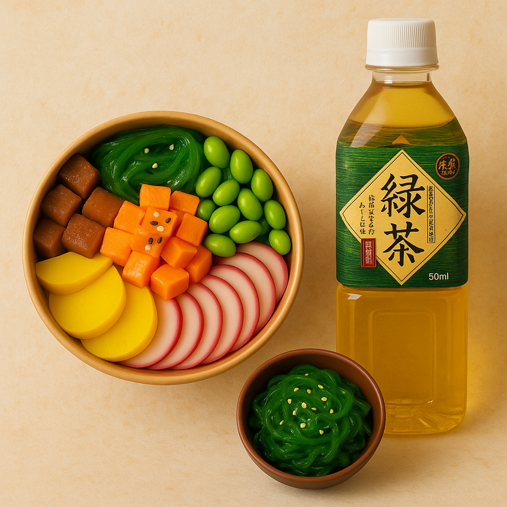 Arranged Food and Objects