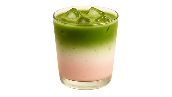 Japanese Iced Strawberry Matcha Latte