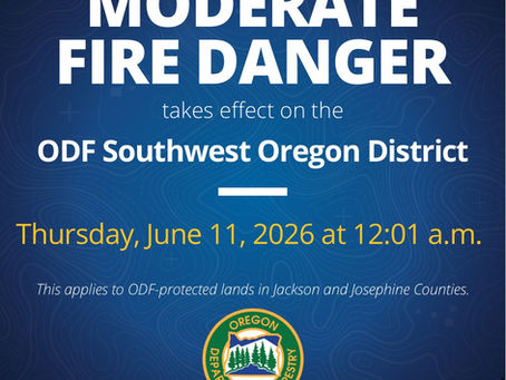 Fire danger increases to Moderate this Thursday