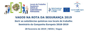 Seminário “Gerir as substâncias químicas nos locais de trabalho”, 28 de fevereiro de 2019, Vagos (Av