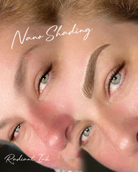 Nano Shading brows at Radiant Ink Los Angeles — defined arch with soft gradient finish.
