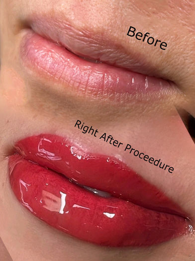 Radiant Ink Studios' lip design, top-rated cosmetic tattooing in Los Angeles area