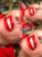 Close-up of lip blush healing stages, highlighting color retention and softening throughout the proc