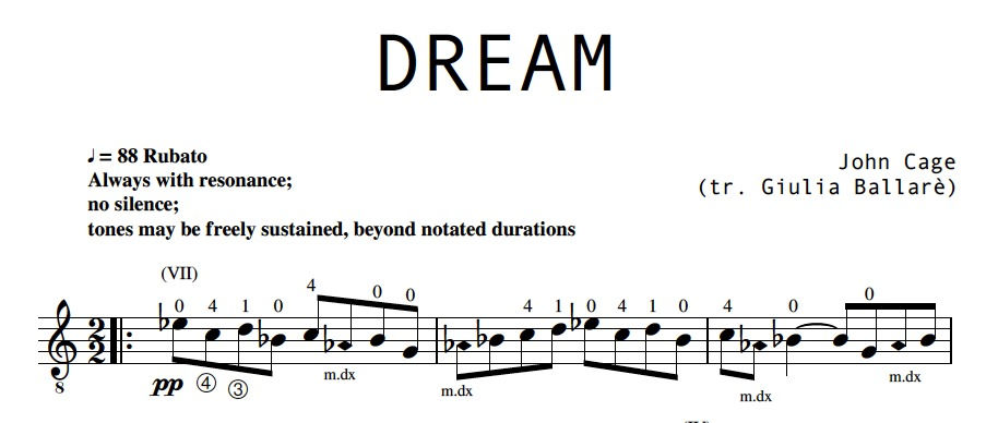 Dream by J. Cage