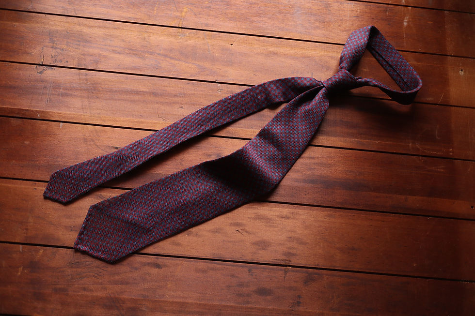 Thumbnail: Maroon Grenadine Silk Tie