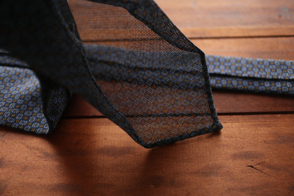 Thumbnail: Blue Grenadine Silk Tie
