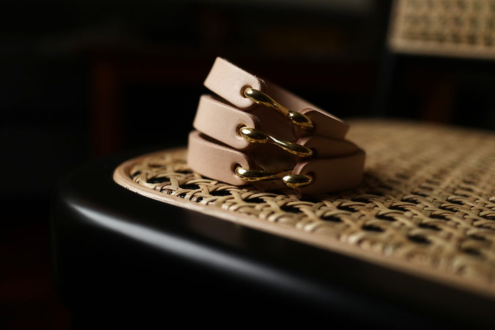 S Hook Leather Cuffs