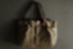 waxed cotton tote bag