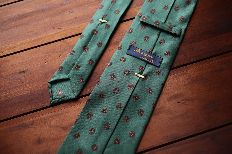 Green Madder Silk Tie
