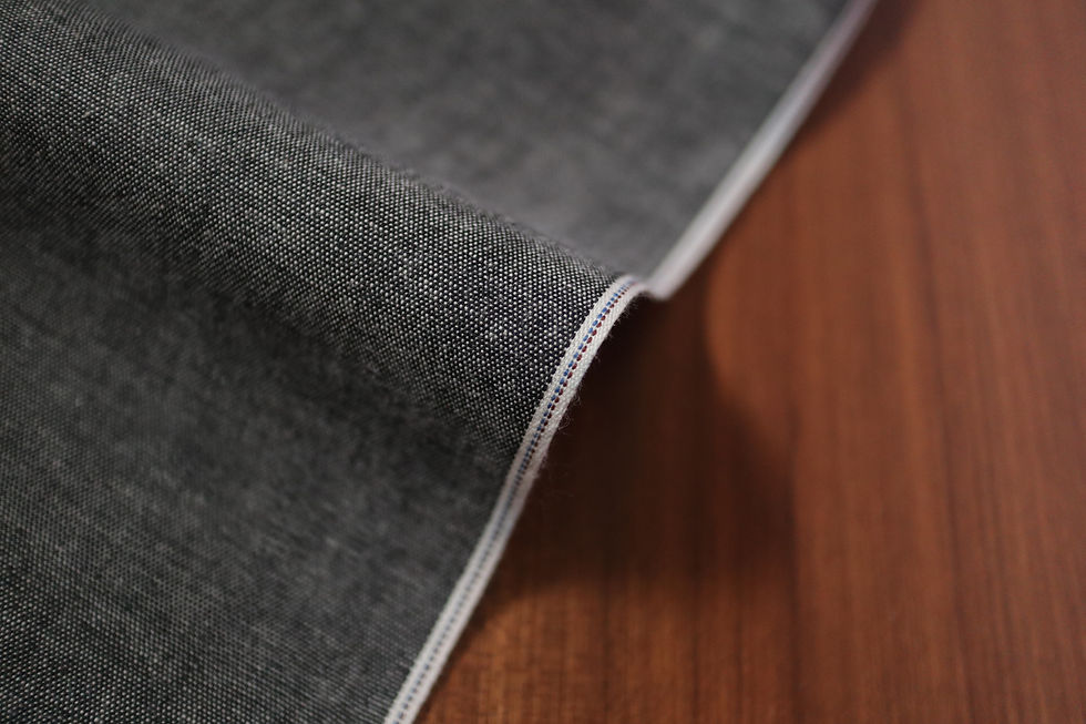Grey Selvedged Cotton