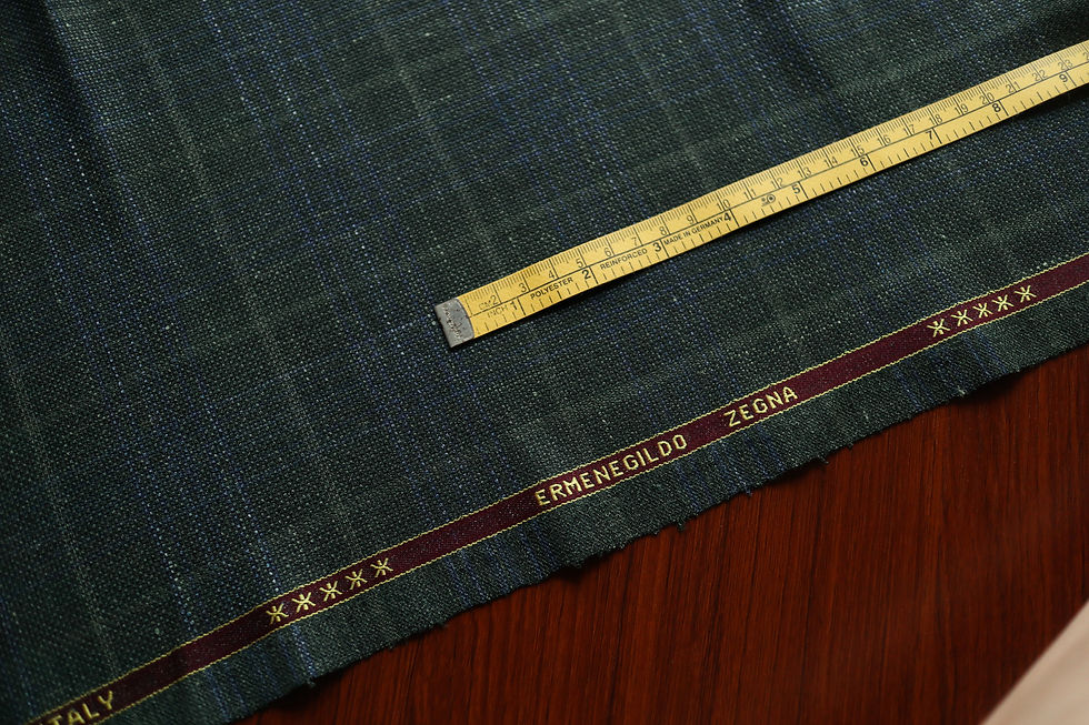 Thumbnail: Emerald Green Check by Ermenegildo Zegna (2.0m)