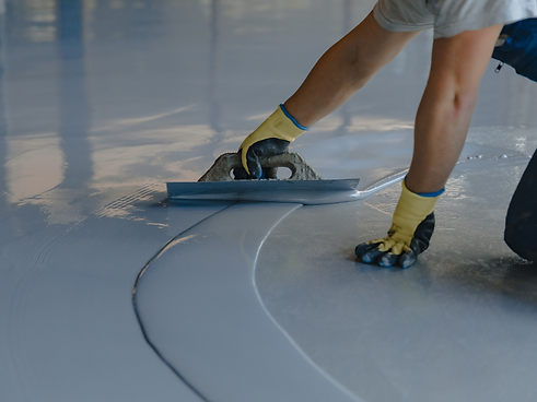 Prutch's Garage Door - Epoxy Flooring