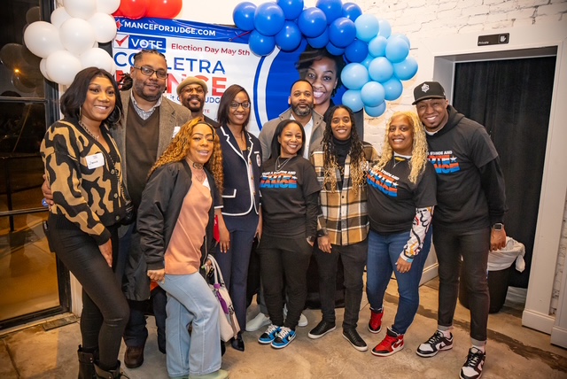 Campaign event crowd