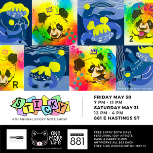 STICKY 4 A Sticky Note Art Show

Group Exhibition at One More Life Art Gallery