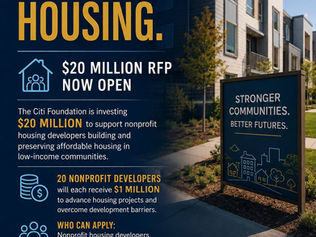 Citi Foundation Launches $20 Million Housing RFP