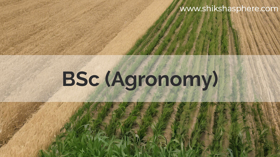 BSc (Agronomy)