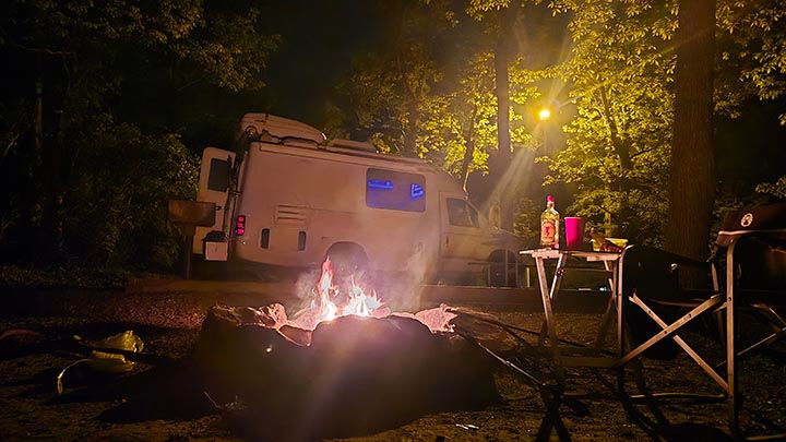 Chinook by the campfire