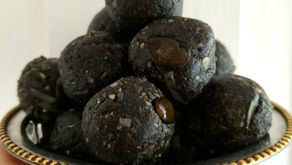 Black Sesame Tahini Pumpkin Seed Energy Bites