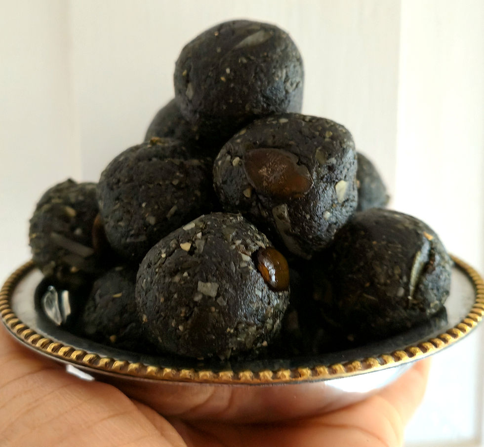 Black Sesame Tahini Pumpkin Seed Energy Bites
