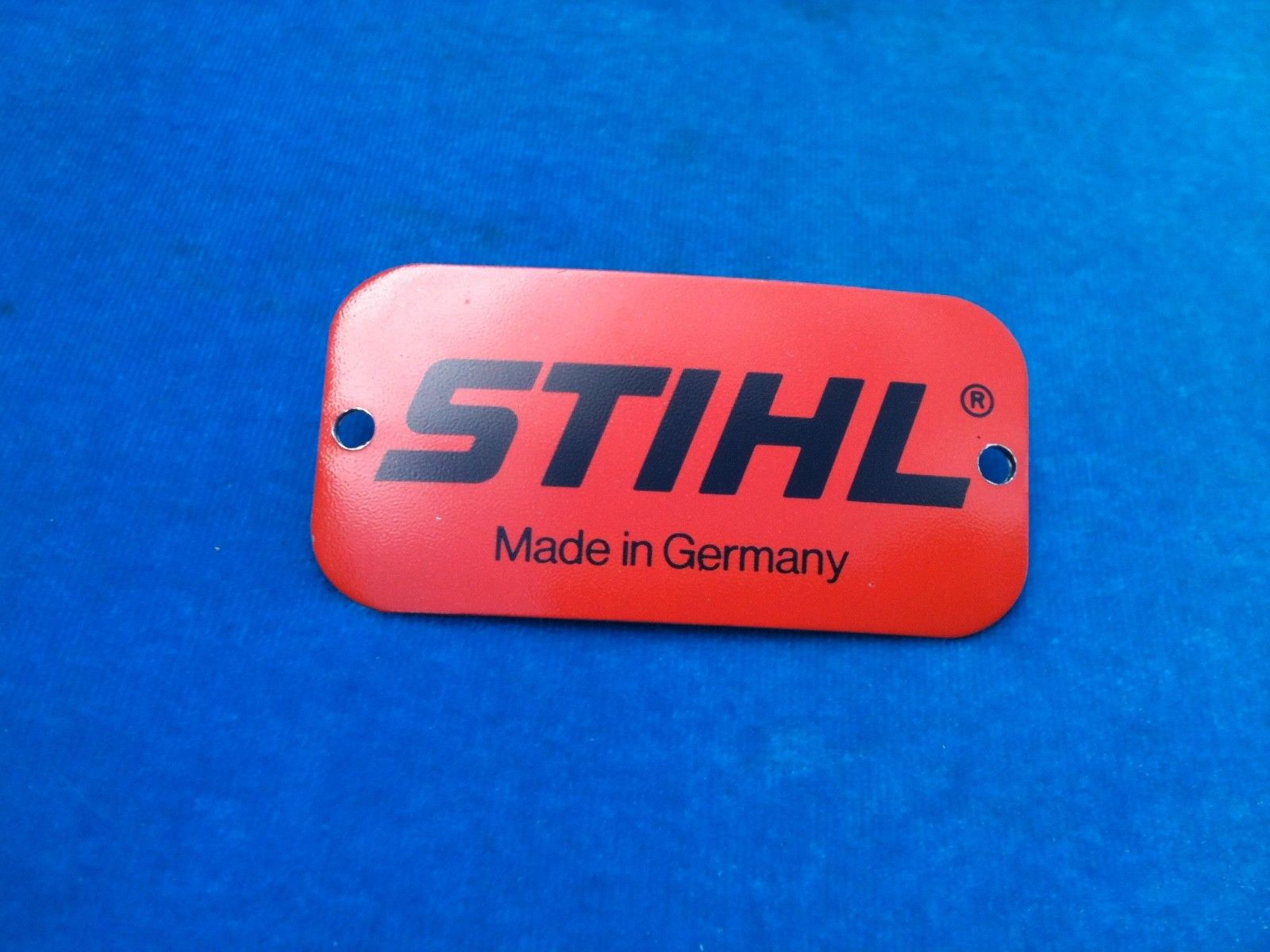 STIHL NLA 070 090 090AV 090G Curved Firm Plate / Tag / Badge. # 0000 967 2021