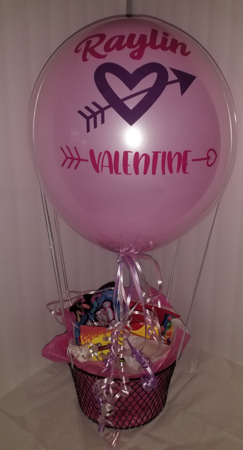 Thumbnail: Happy Valentine's Day Hot Air Ballon w/ Gift Basket