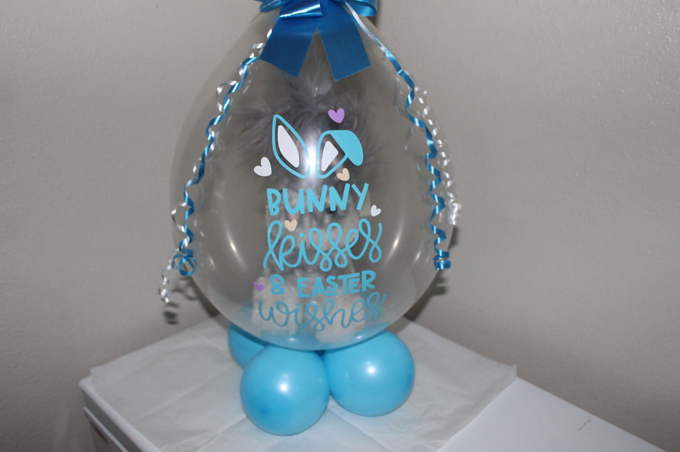 Thumbnail: Stuffed Easter Bunny Poppable Balloon