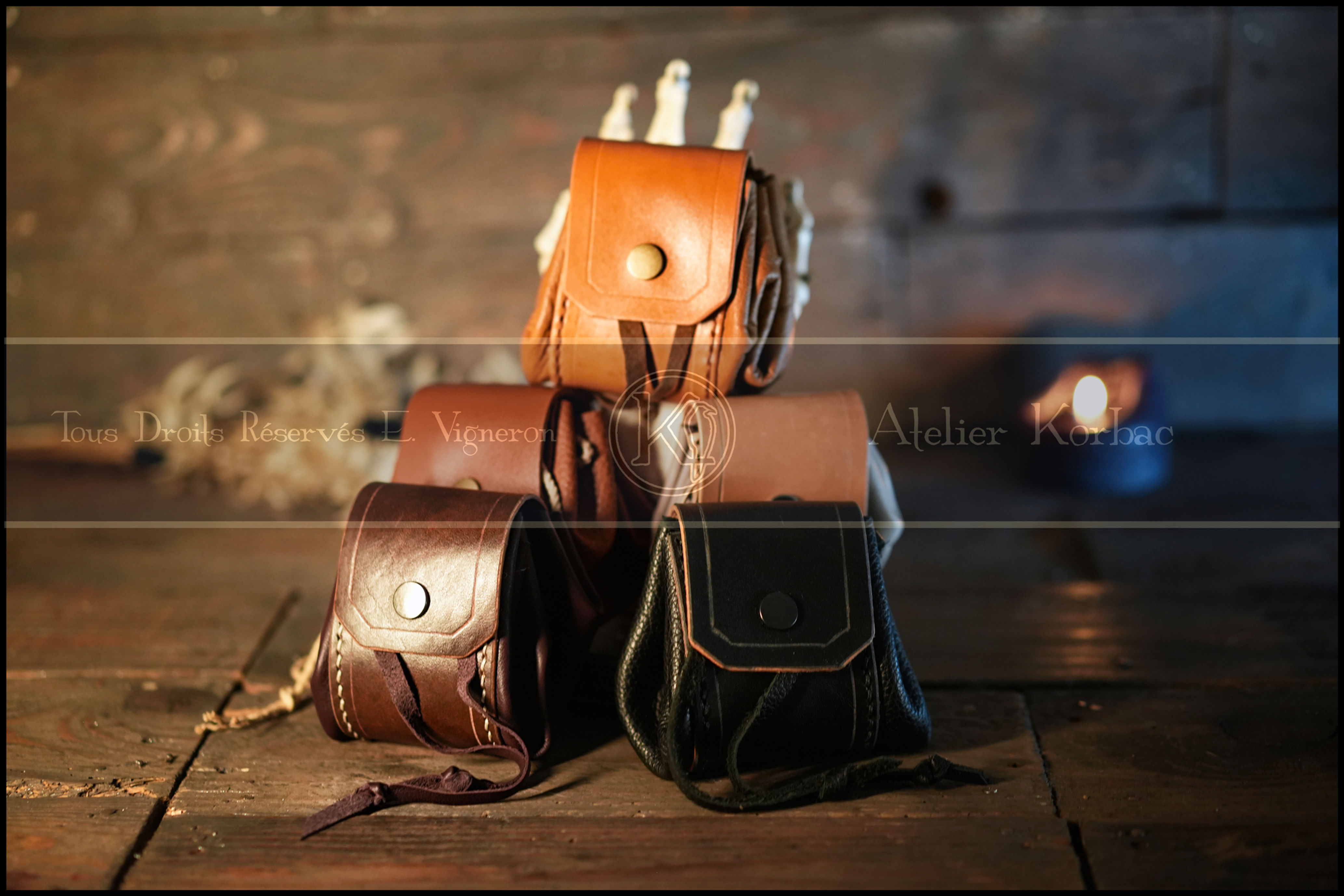 Grande Bourse Bicolore Cuirs ou Simili