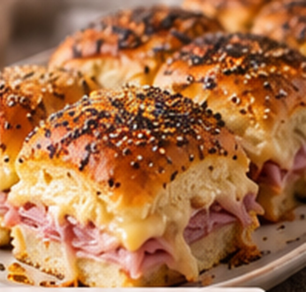 Ham and cheese sliders — illustrative food image