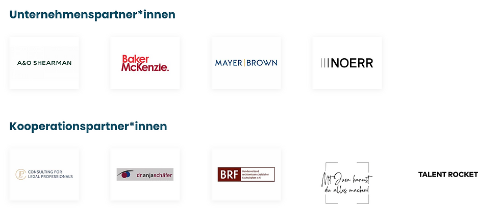 Danke an alle Unternehmens- und Kooperationspartner*innen, die den Tag durch ihre Unterstützung ermöglicht haben!