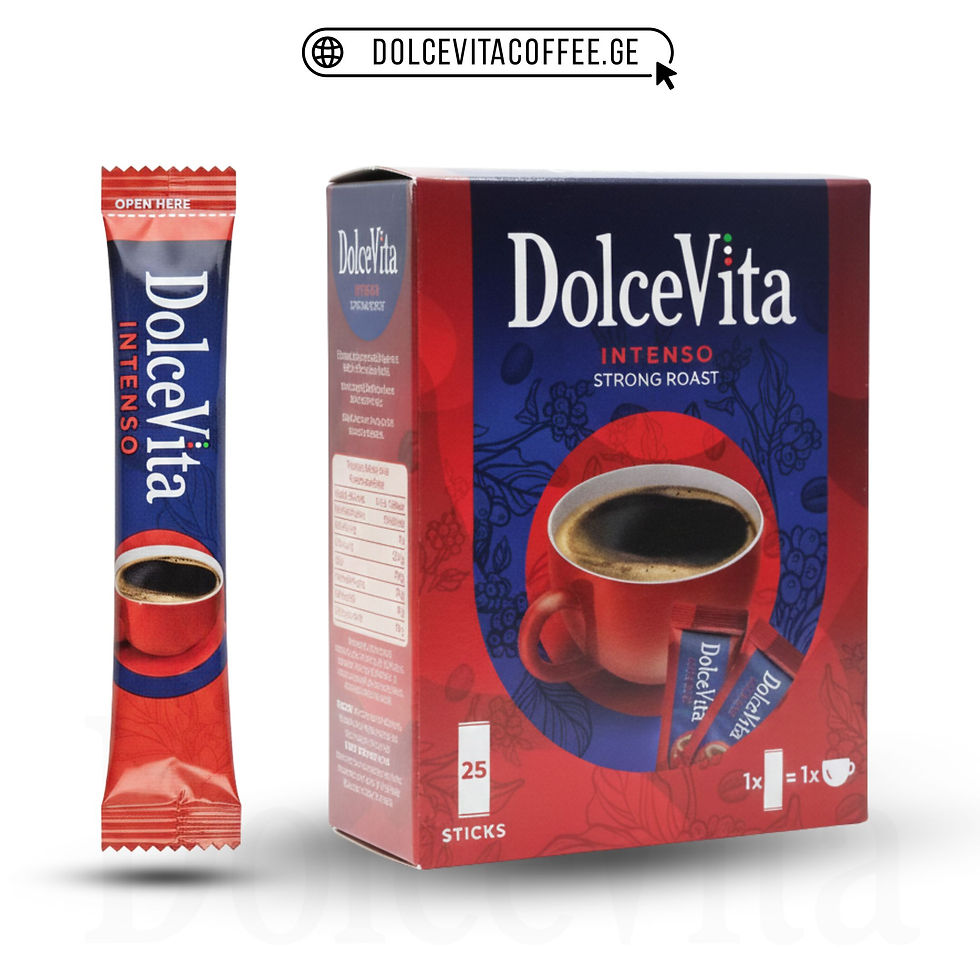 ხსნადი ყავა - Dolcevita Intense - 25 ცალი
