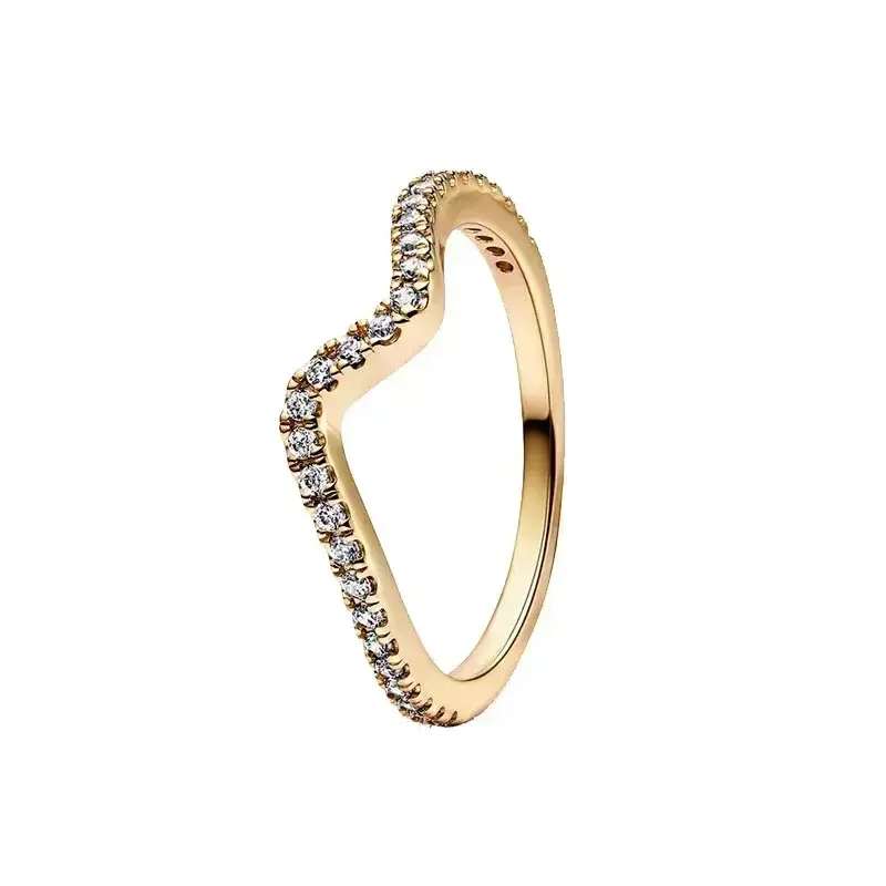 Thumbnail: 925 silver ring, gold-plated.