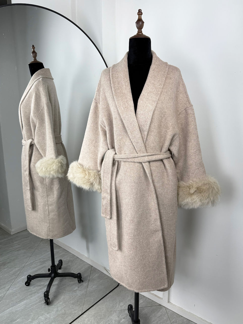 Thumbnail: Woolen Coats Women's Short GLENDA