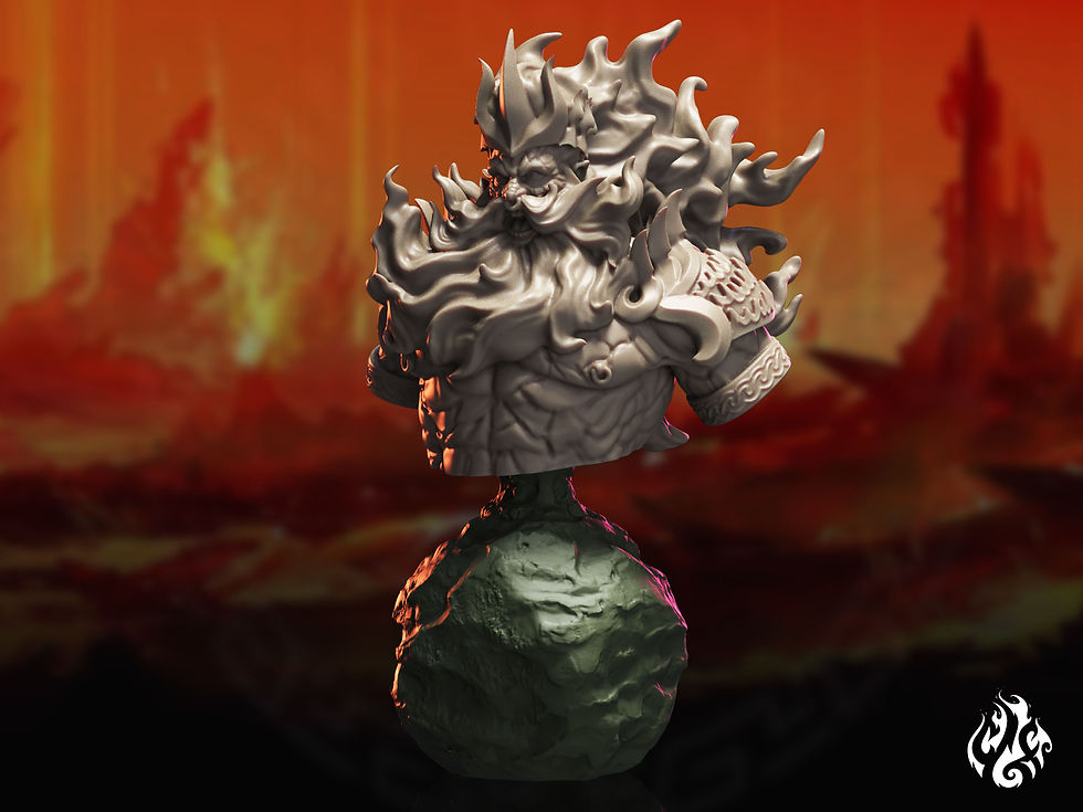 Thumbnail: Bremohr, Fire Giant King  Bust