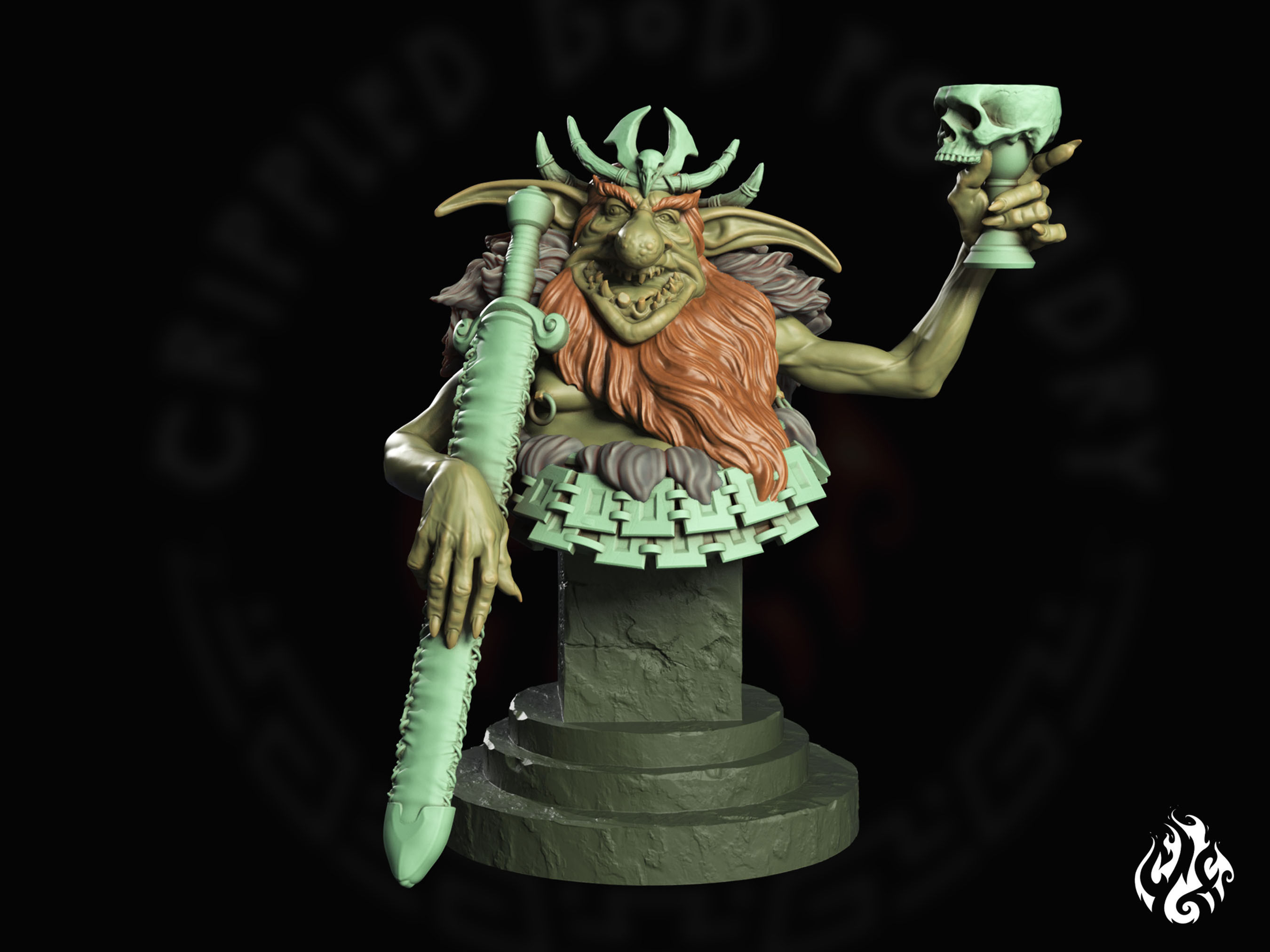 Goblin King Bust