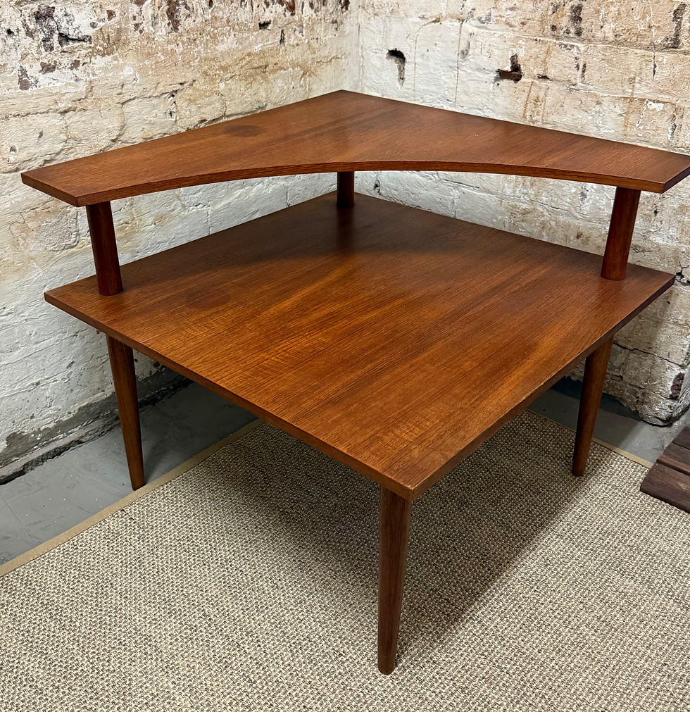 SOLD -Parker two tier corner side table