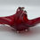 Thumbnail: Ruby Red stretched art glass basket