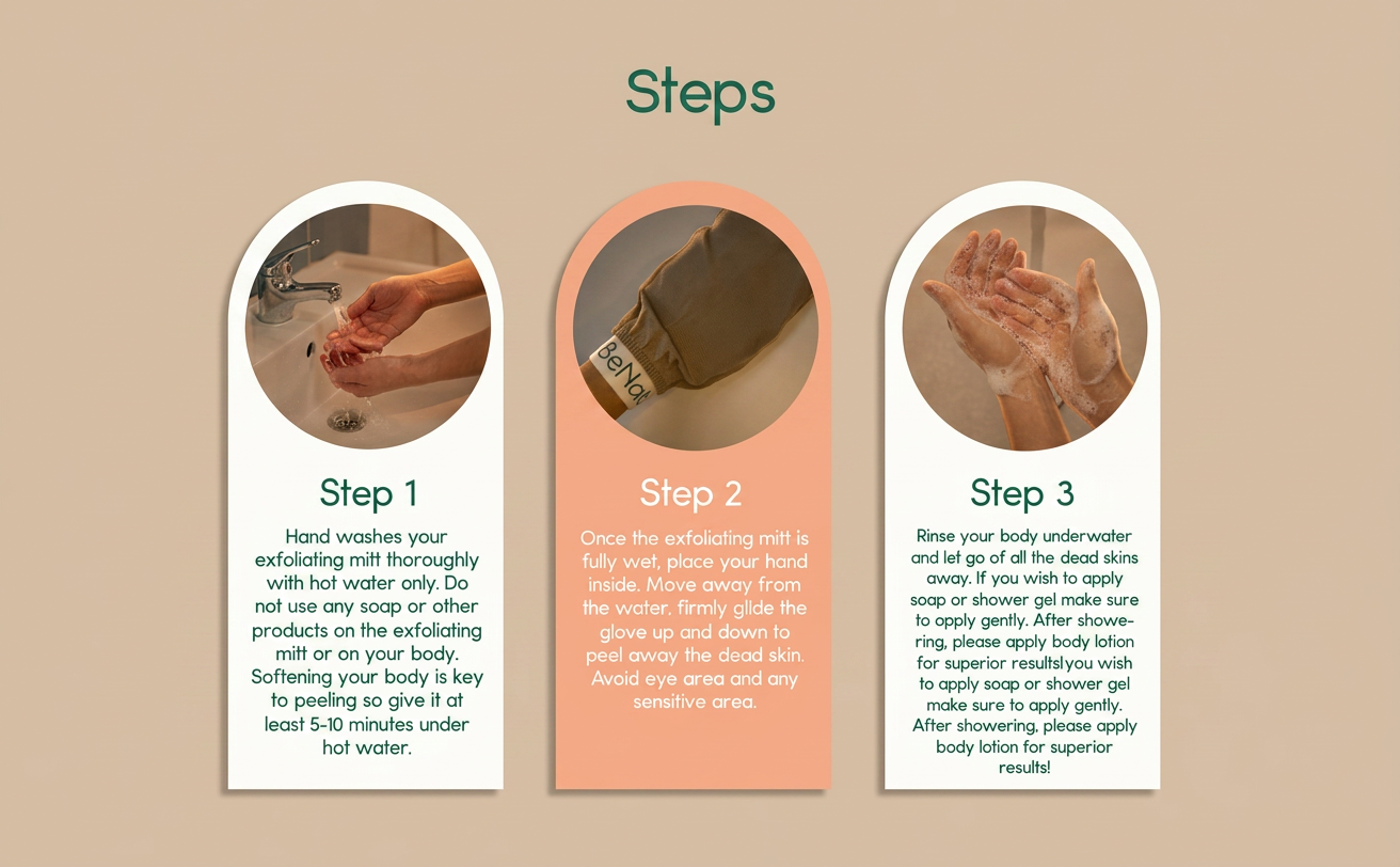 Silk Exfoliating Bath Gloves