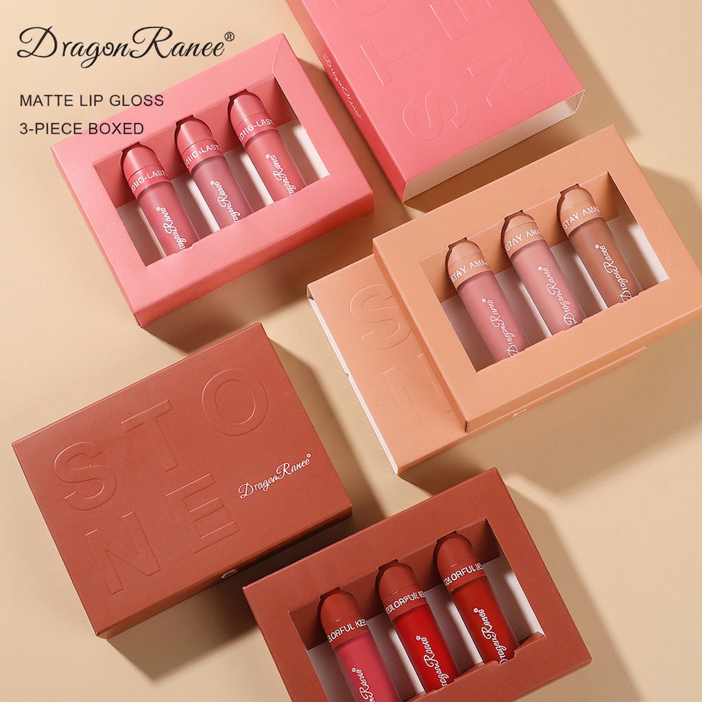 Conjunto de 3 Glosses Labiais Matte - Não Gruda no Copo