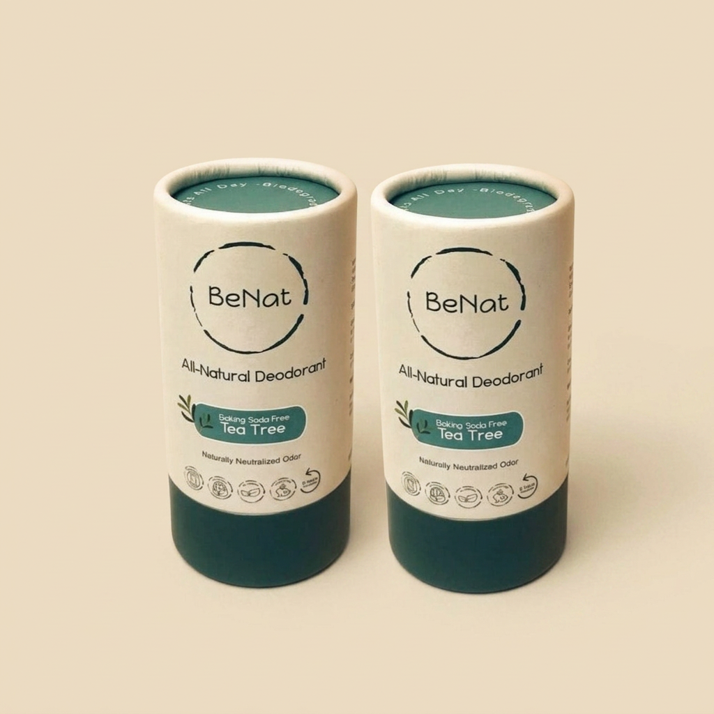 2-Pack All-Natural, Plastic-Free Deodorants