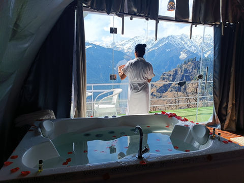 Jaccuzi Rooms with private balconies  in Manali Nirvana.jpg