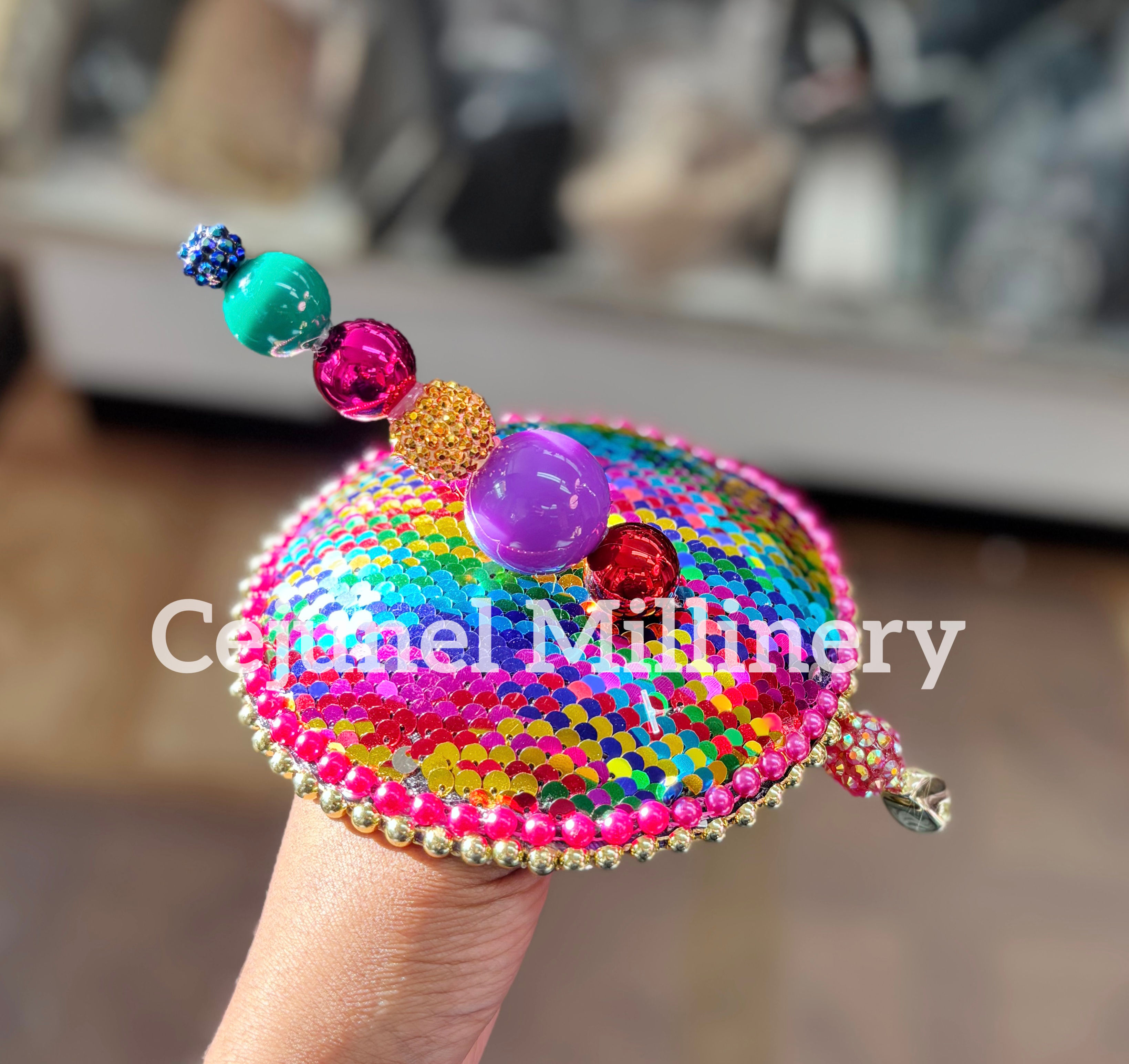 Multi Sequin Cup w/pin