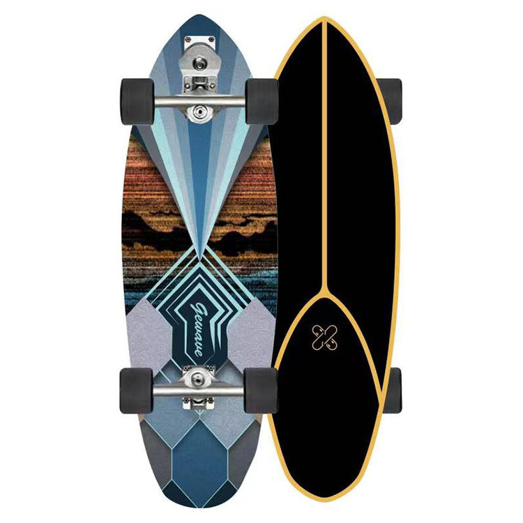 Thumbnail: Hot Type Surf Skate Custom Skateboard