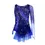 Thumbnail: Girls Figure Skating Dress with Split Skirt and Rhinestone Accents