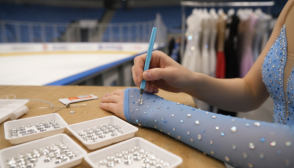 How to Glue Crystals and Rhinestones on Skating Costumes for a Durable and Professional Finish