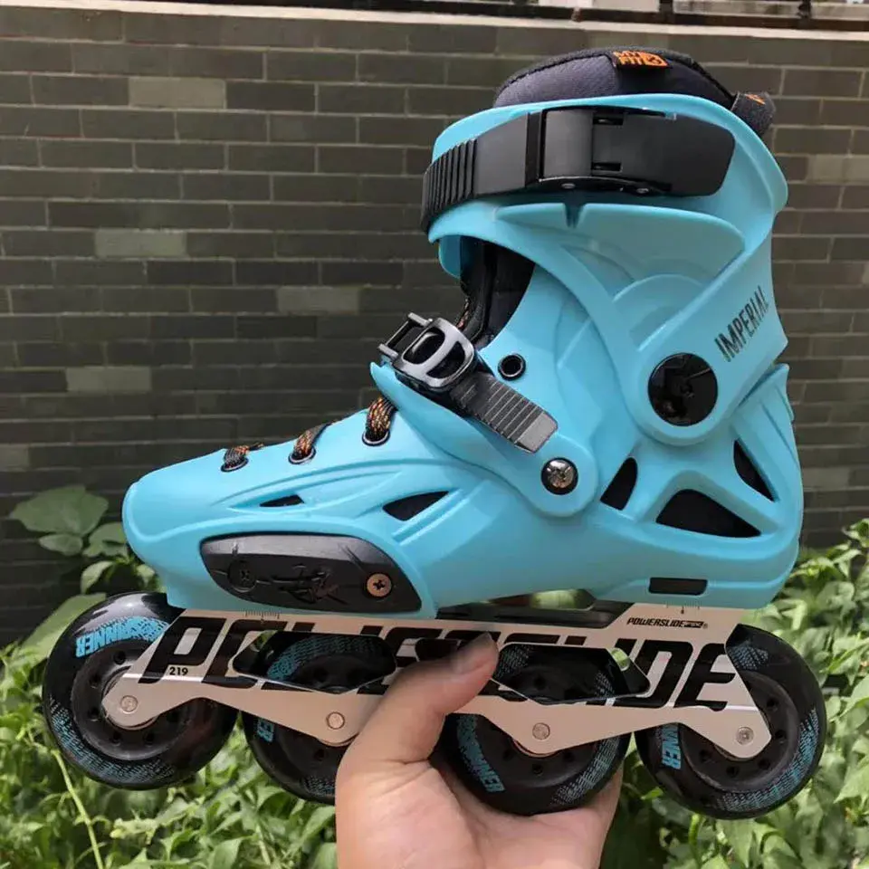 Miniatura: Original Powerslide Imperial Florescent Light Professional Slalom Inline Skates
