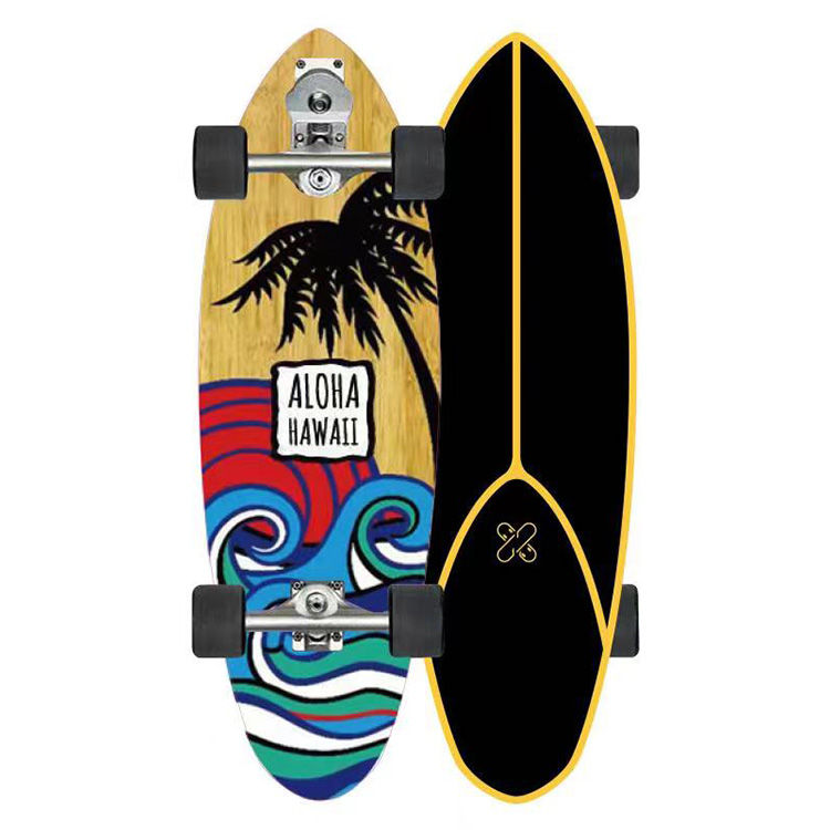 Thumbnail: Hot Type Surf Skate Custom Skateboard