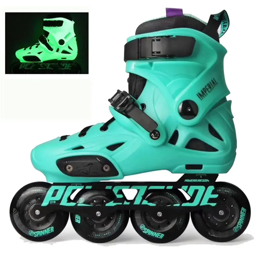 Original Powerslide Imperial Florescent Light Professional Slalom Inline Skates